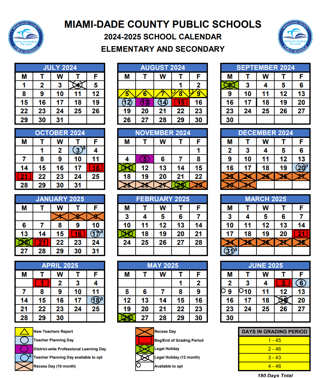 miami dade school calendar 2020 to 2021