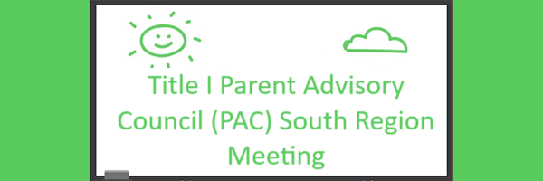 title i pac meeting banner